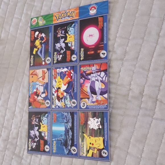 Pokemon Cards Burger King issues, 4 sheets - Picture 7 of 9